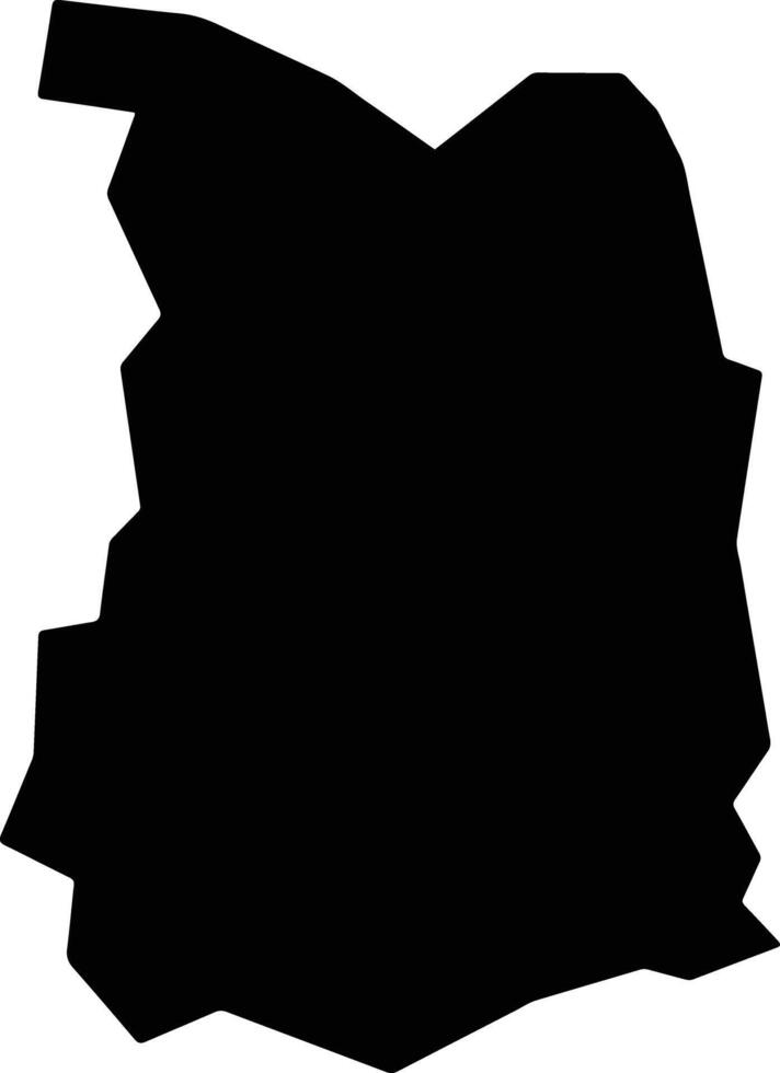 Guri Nigeria silhouette map vector