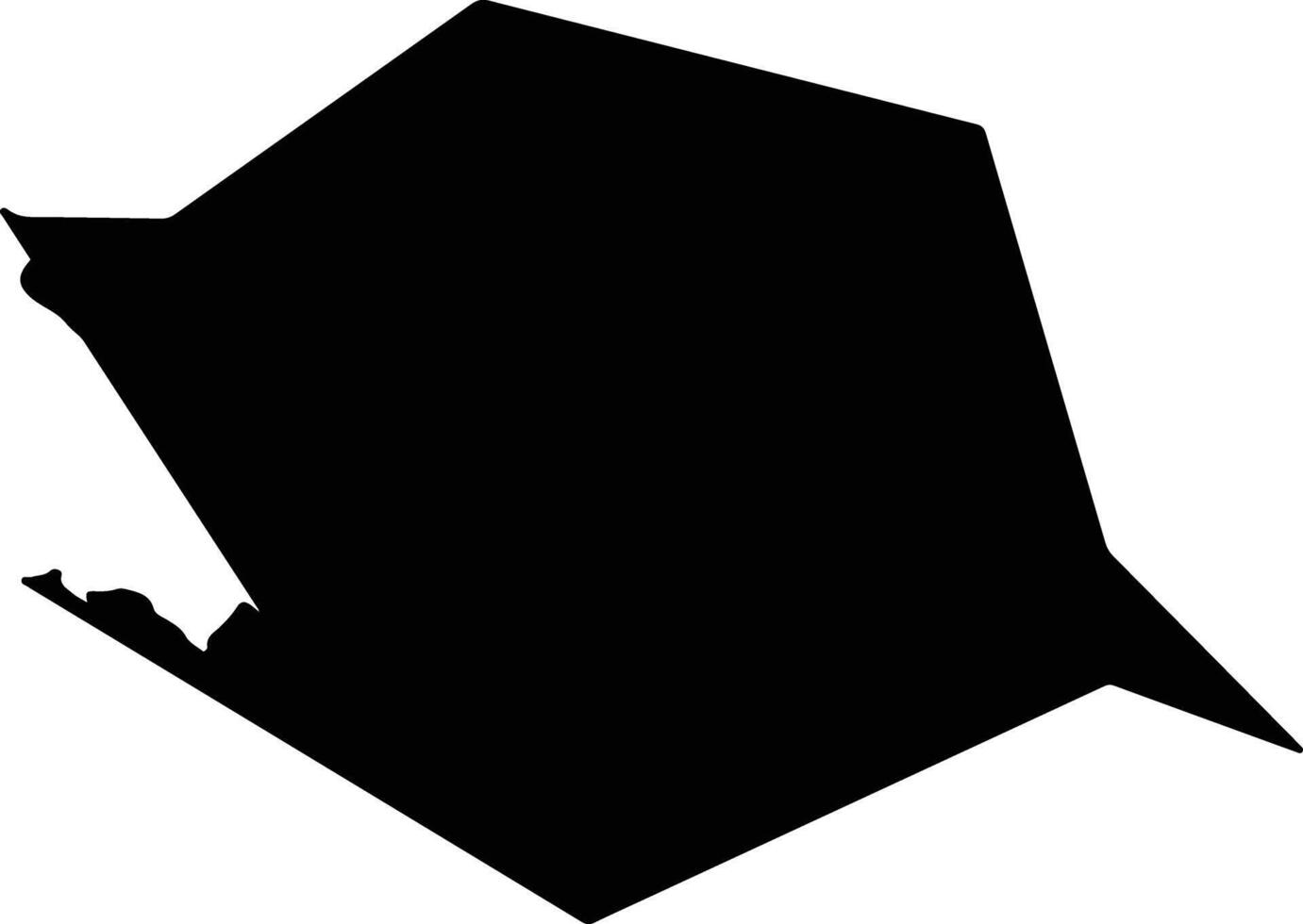 Gurlen Uzbekistan silhouette map vector