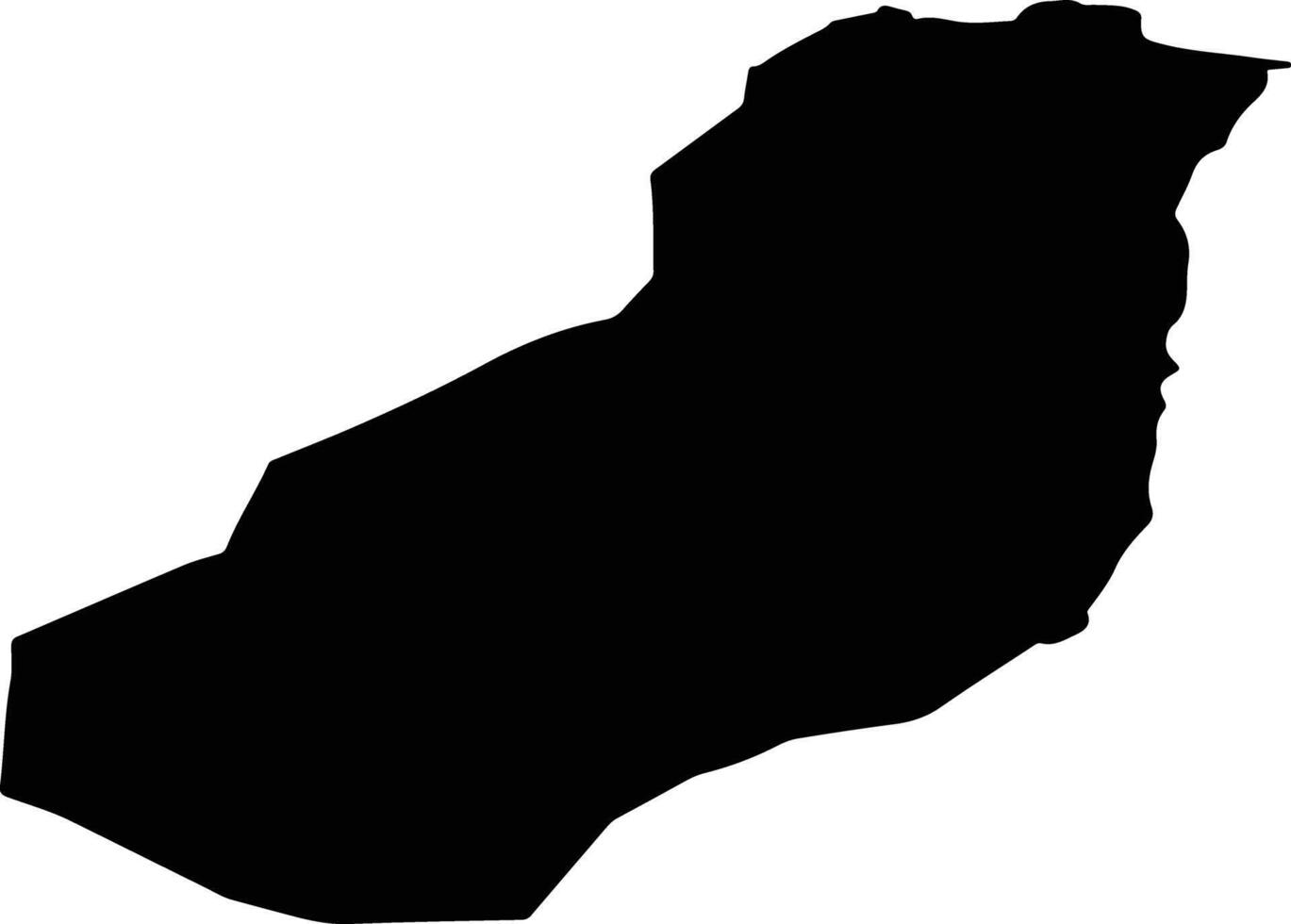 Gurvanzagal Mongolia silhouette map vector