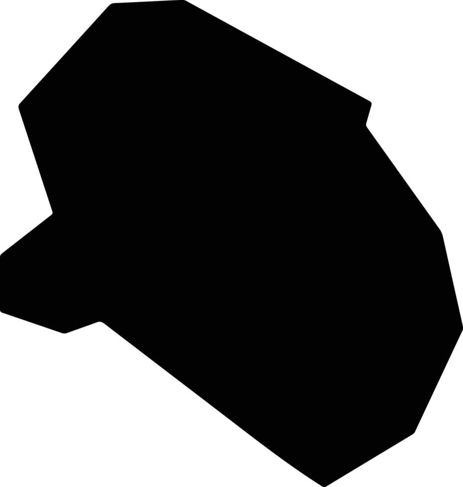 Gurye gun South Korea silhouette map vector