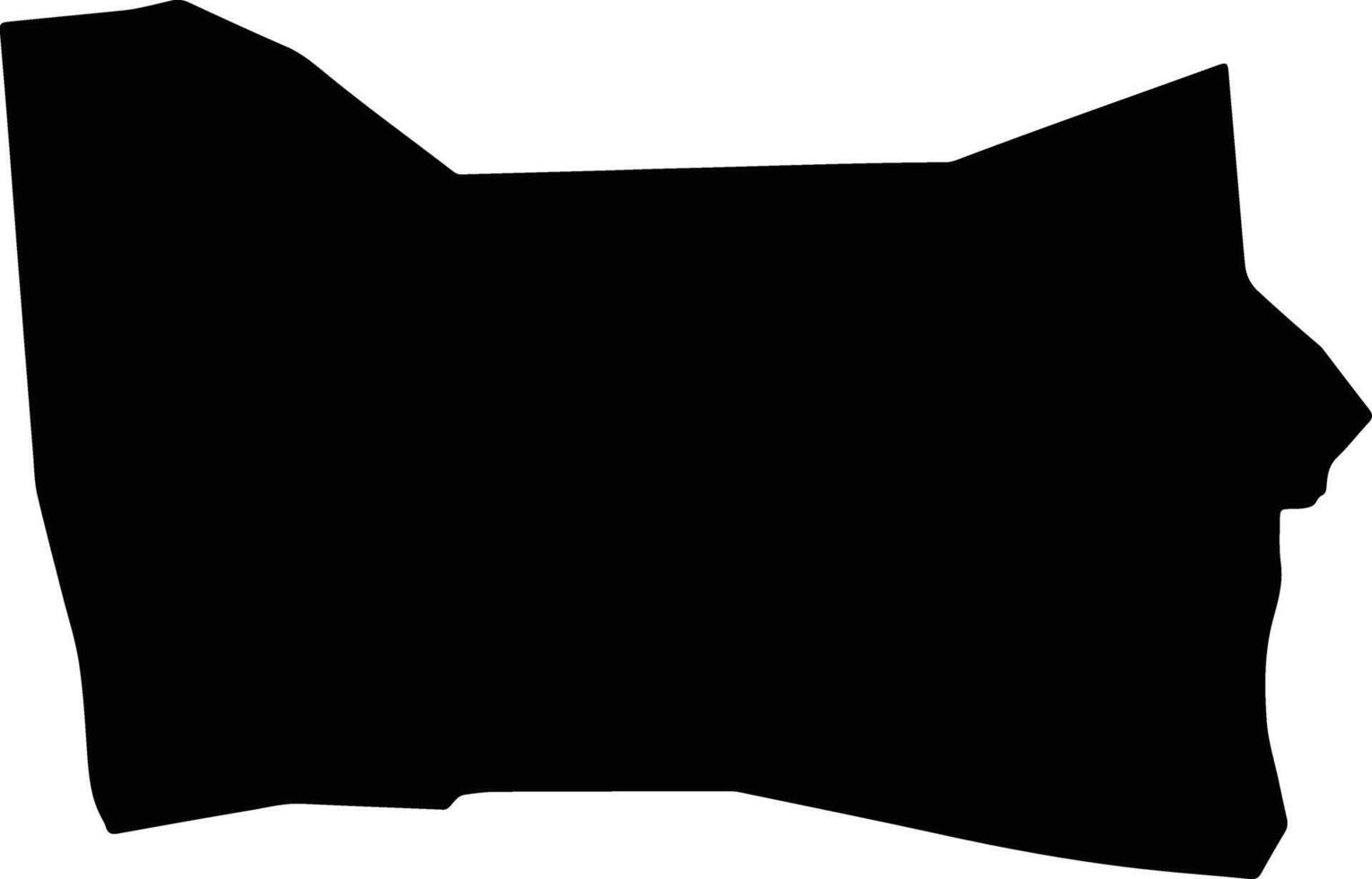 Gurvantes Mongolia silhouette map vector