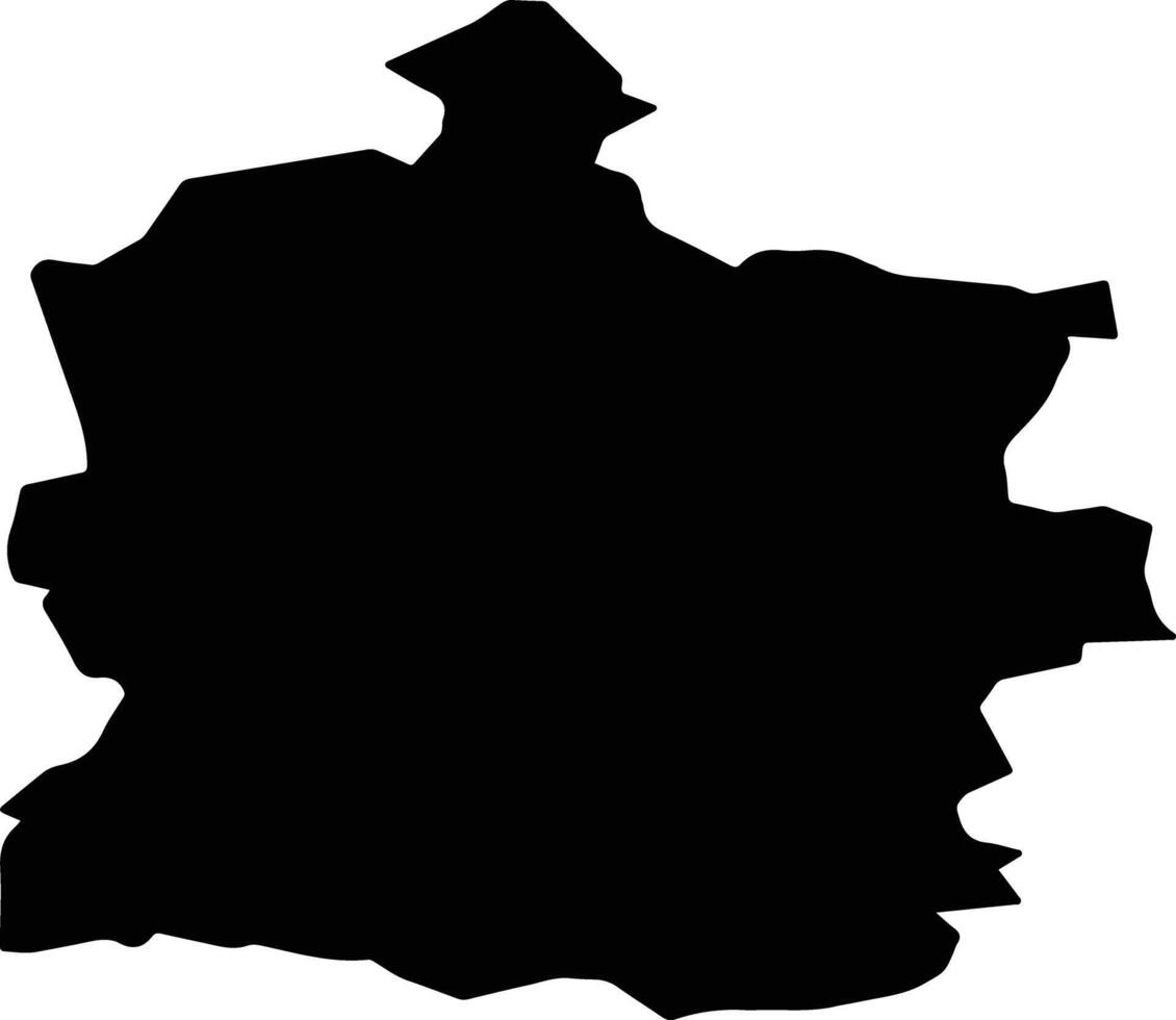 Gusevsky District Russia silhouette map vector