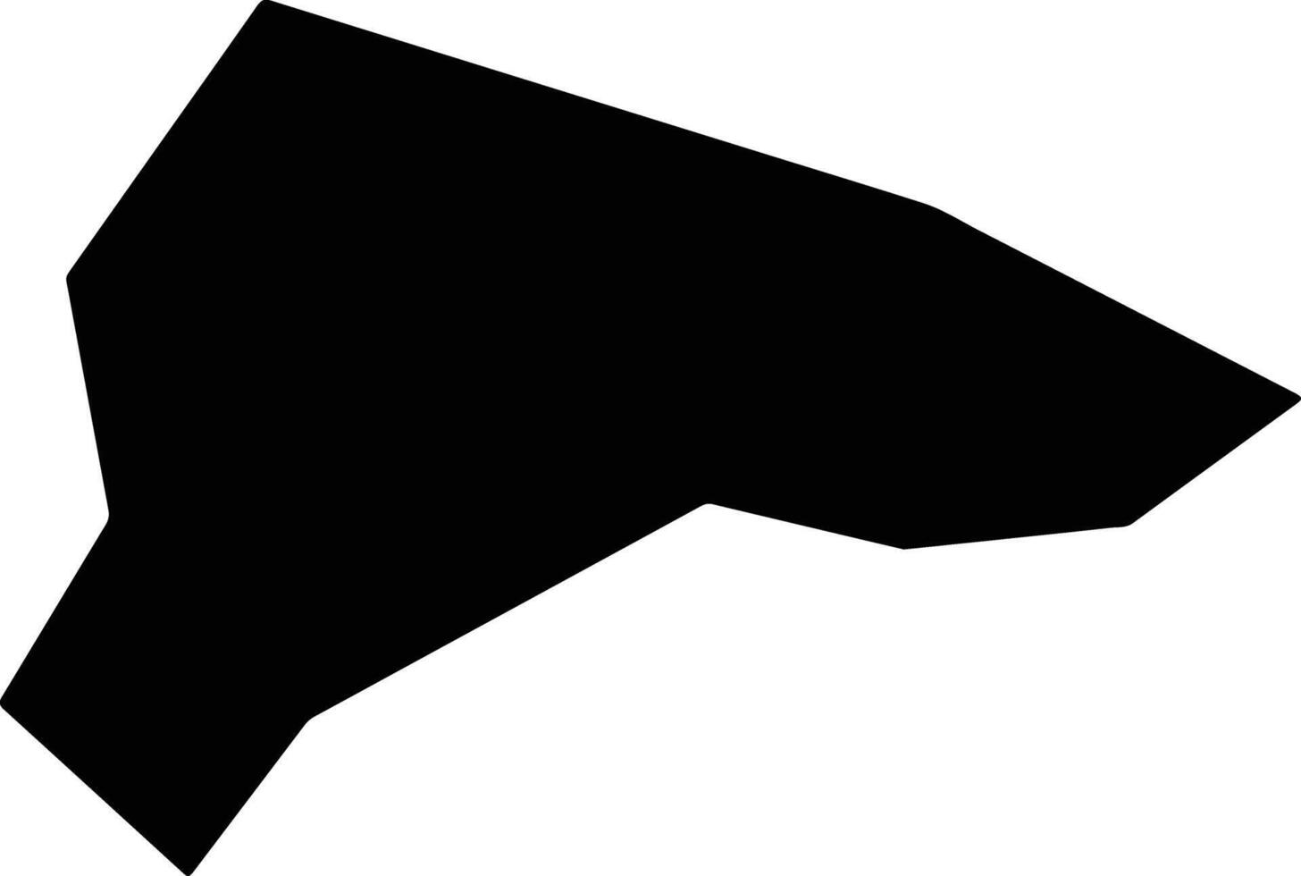 Gutianxian China silhouette map vector