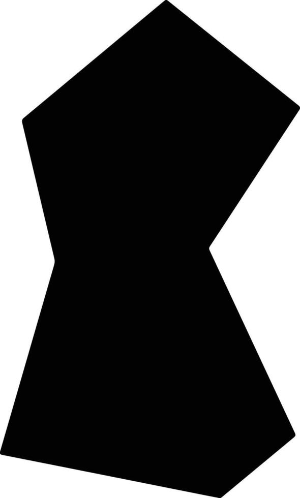 Guxian China silhouette map vector
