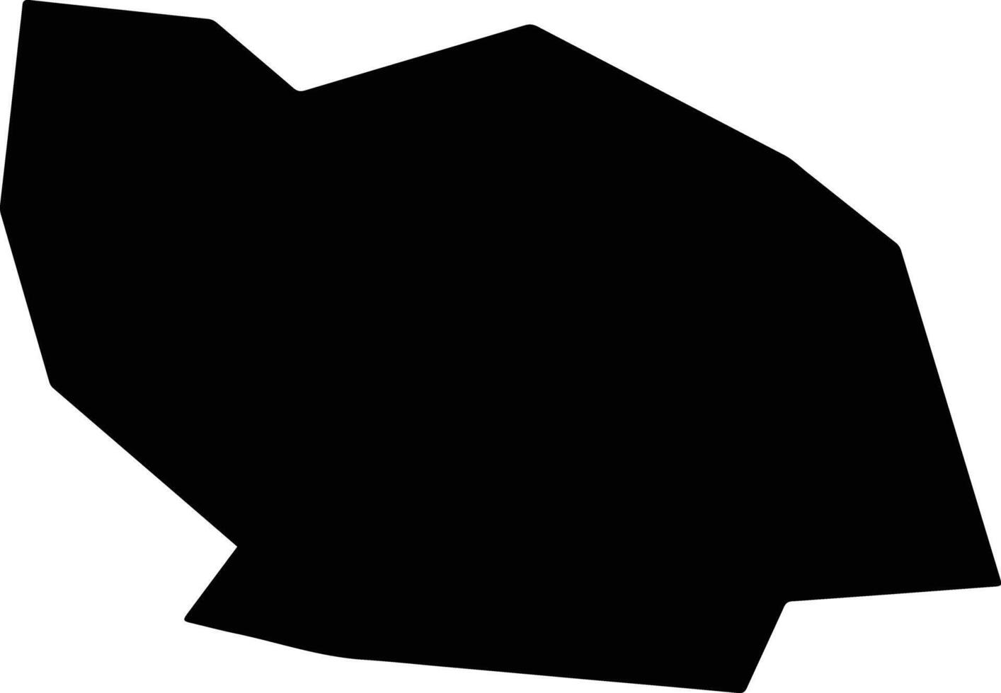 Guyangxian China silhouette map vector
