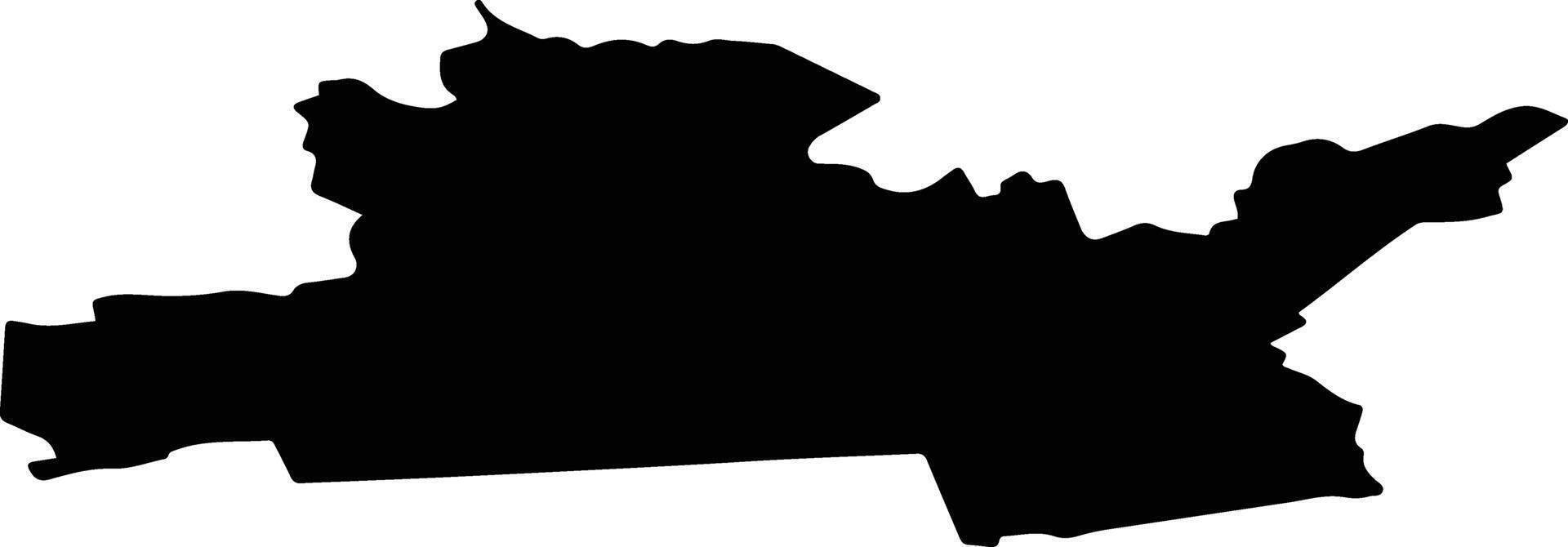 Gvardeysky District Russia silhouette map vector