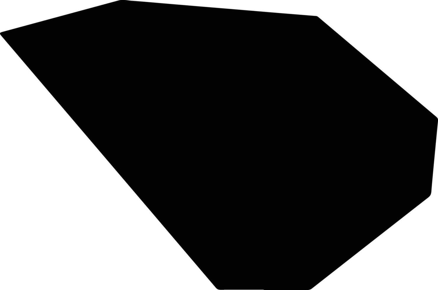 Gwanak gu South Korea silhouette map vector