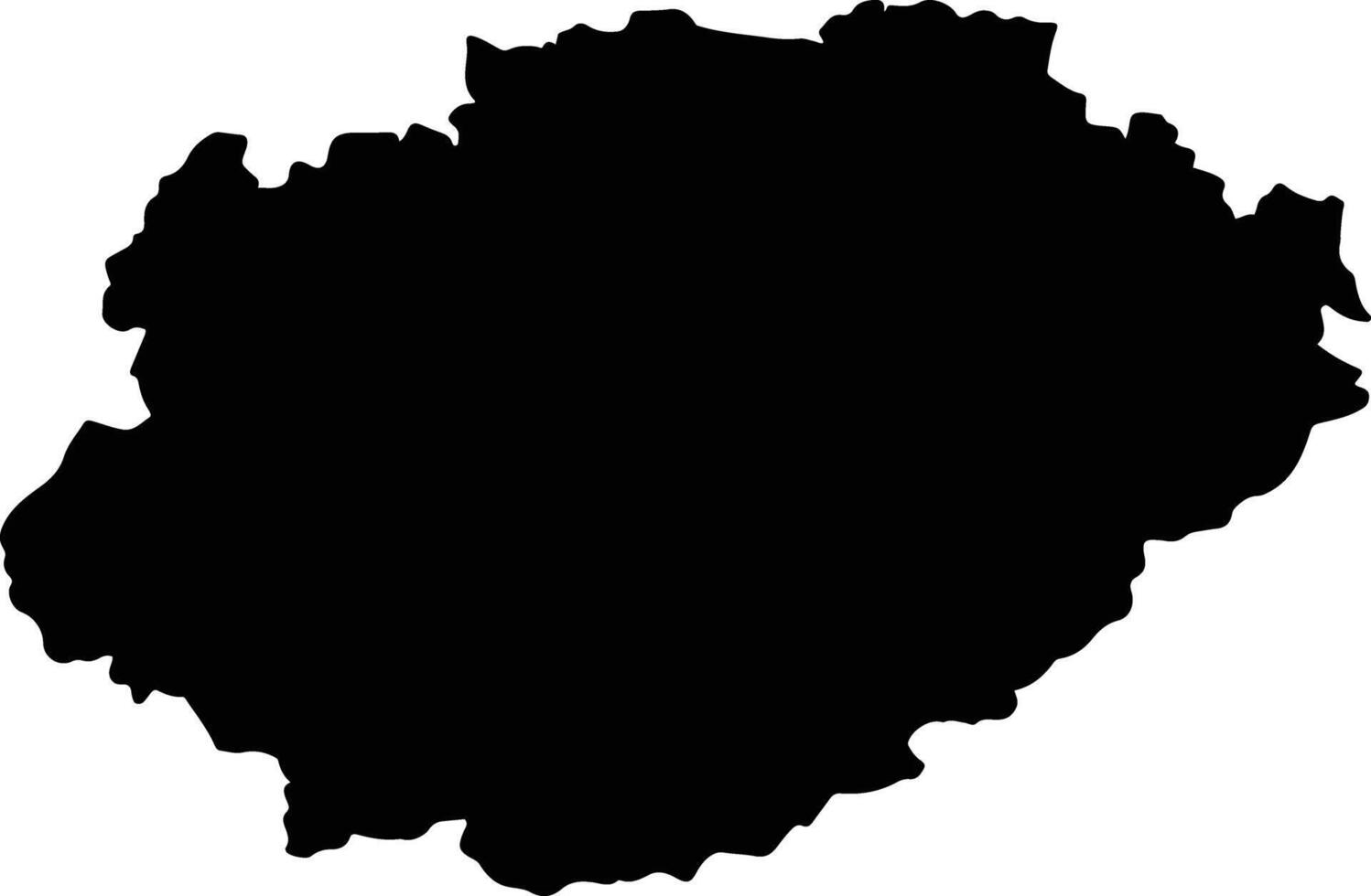 Gwalior India silhouette map vector
