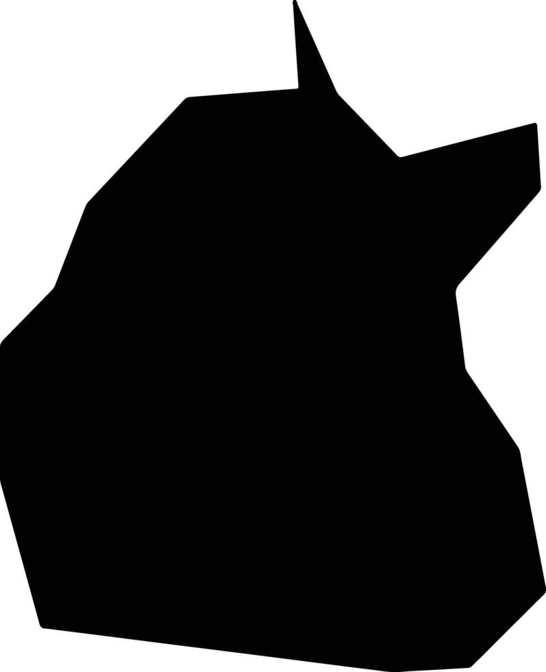 Gypsou Cyprus silhouette map vector