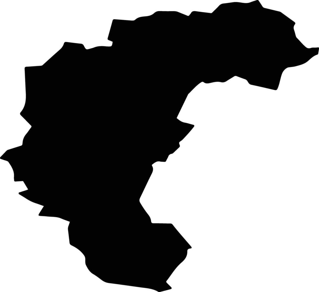 Gyula Hungary silhouette map vector