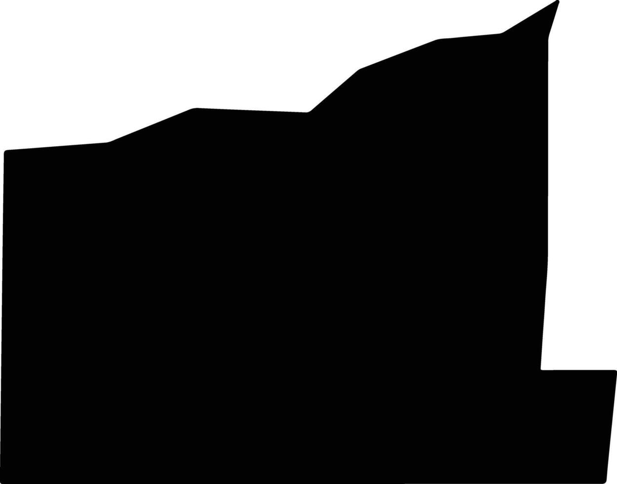 Haakon United States silhouette map vector