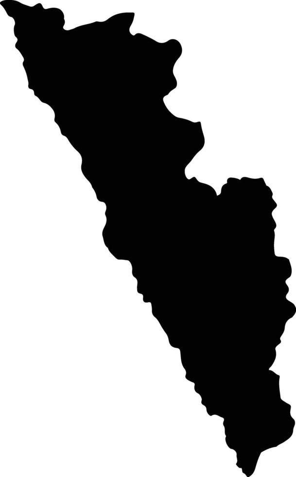 Habero Eritrea silhouette map vector