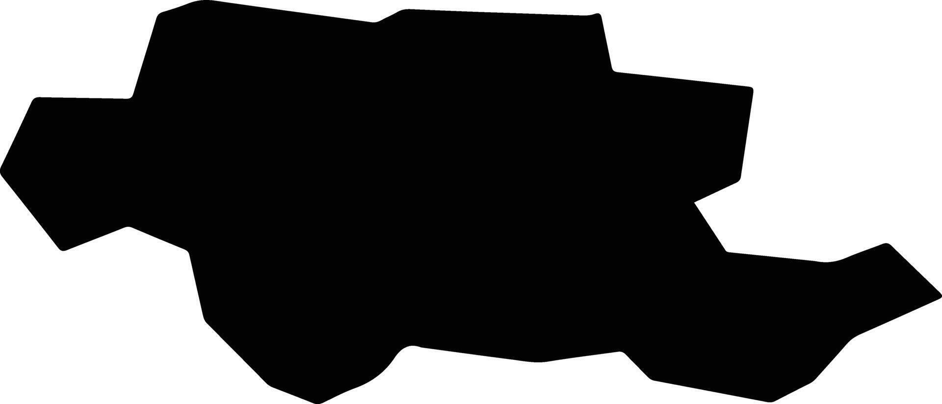Hachioji Japan silhouette map vector