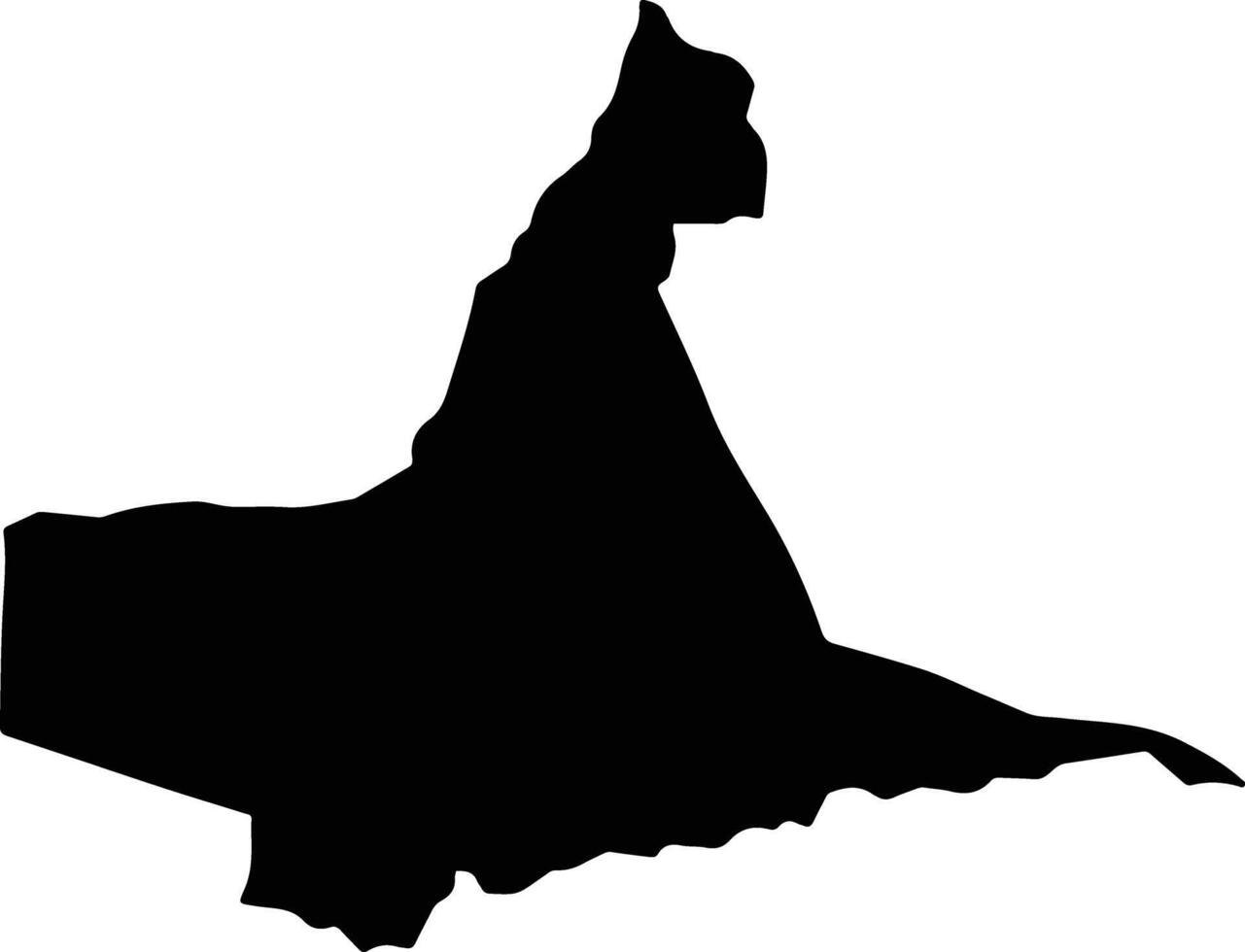 Haddo Jamaica silhouette map vector