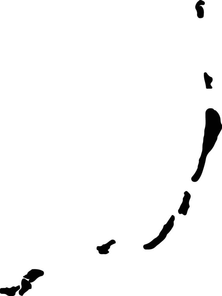 Hadhdhunmathee Maldives silhouette map vector