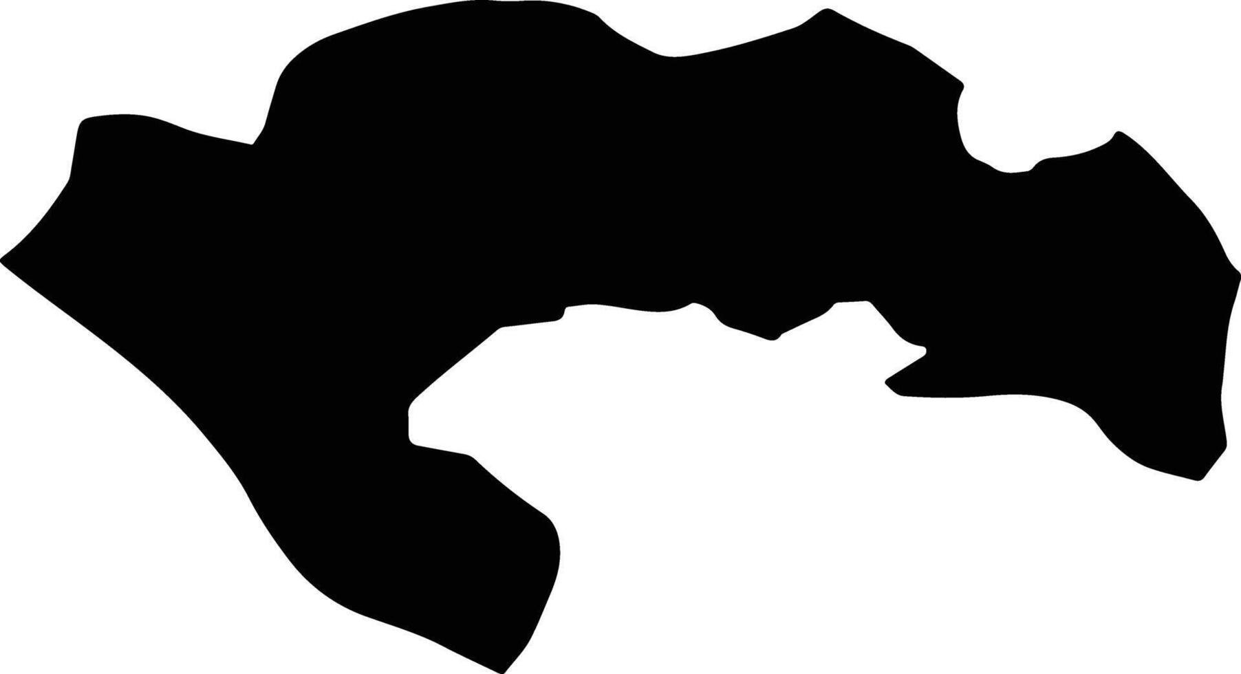Hadim Turkey silhouette map vector