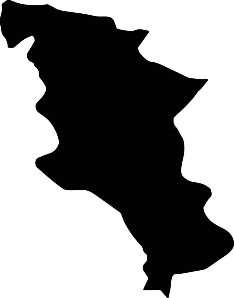 Hafik Turkey silhouette map vector