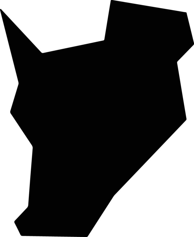 Haga Japan silhouette map vector