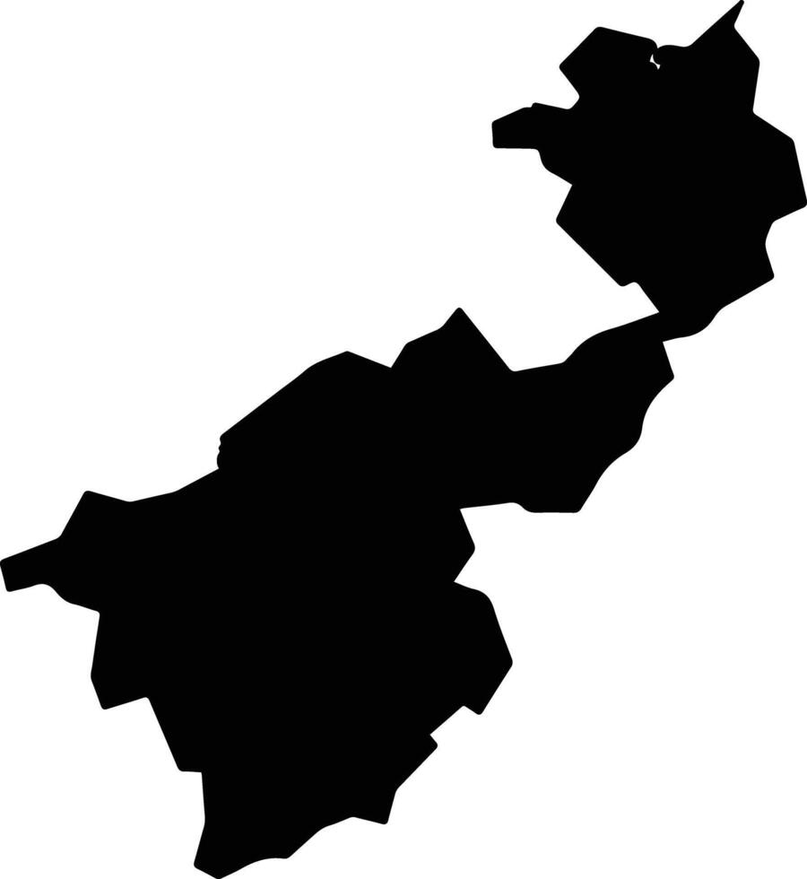 Hagi Japan silhouette map vector