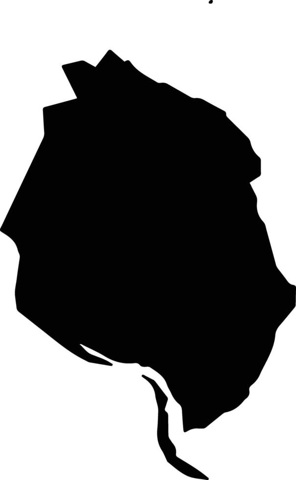 Hai An Vietnam silhouette map vector