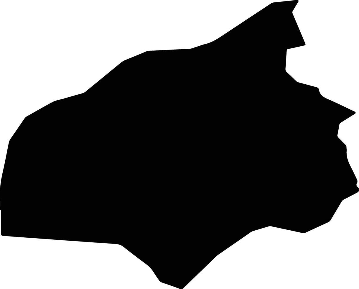 Haho Togo silhouette map vector