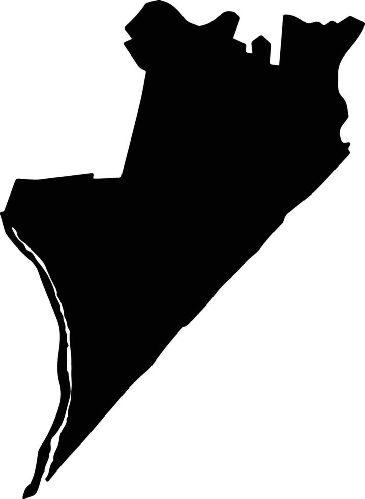 Hai Hau Vietnam silhouette map vector