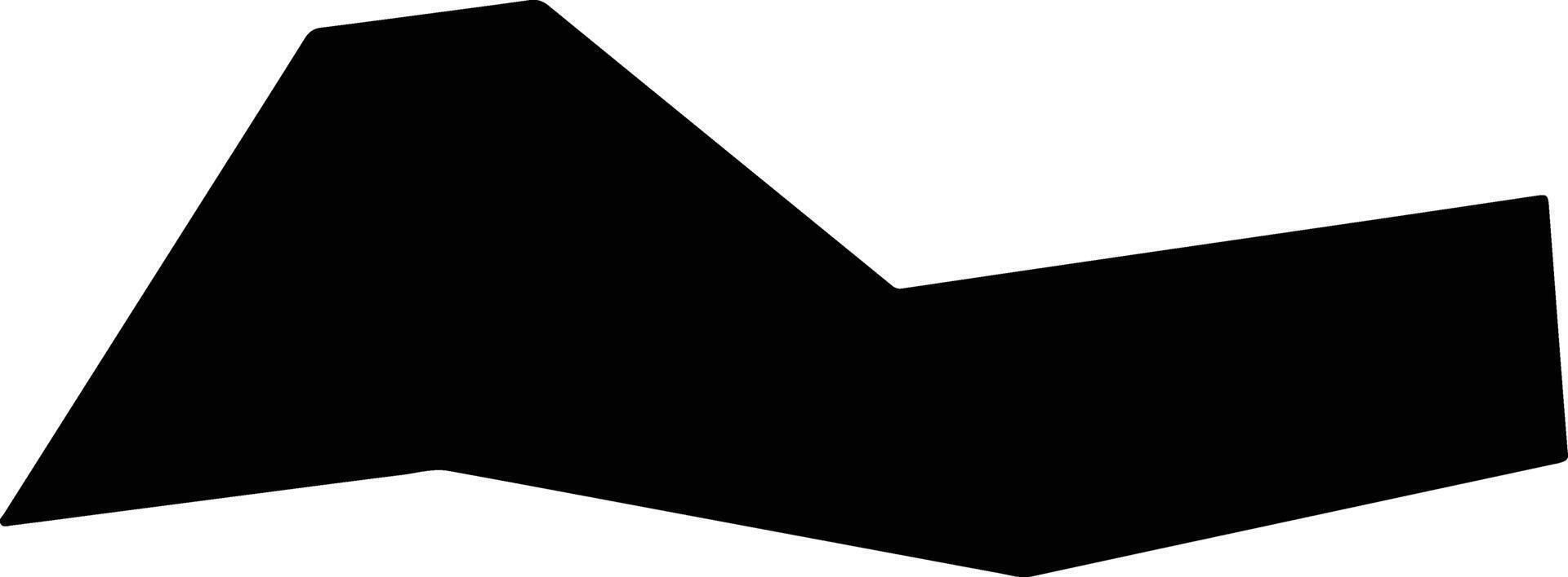 Hailaershi China silhouette map vector