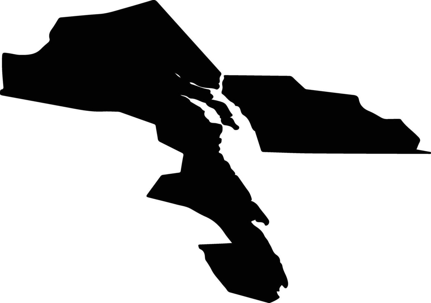 Haines United States silhouette map vector