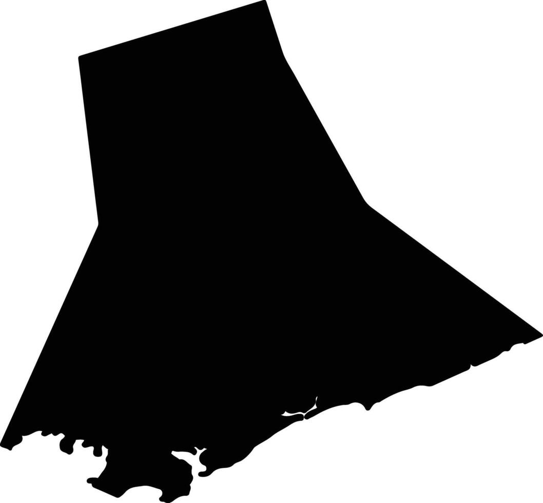 Haiyangxian China silhouette map vector