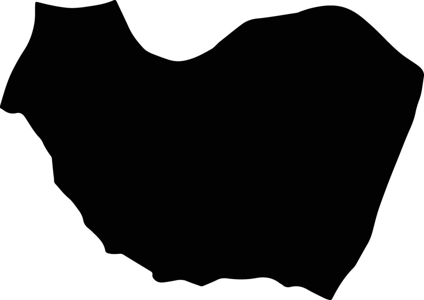 Hajar Yemen silhouette map vector