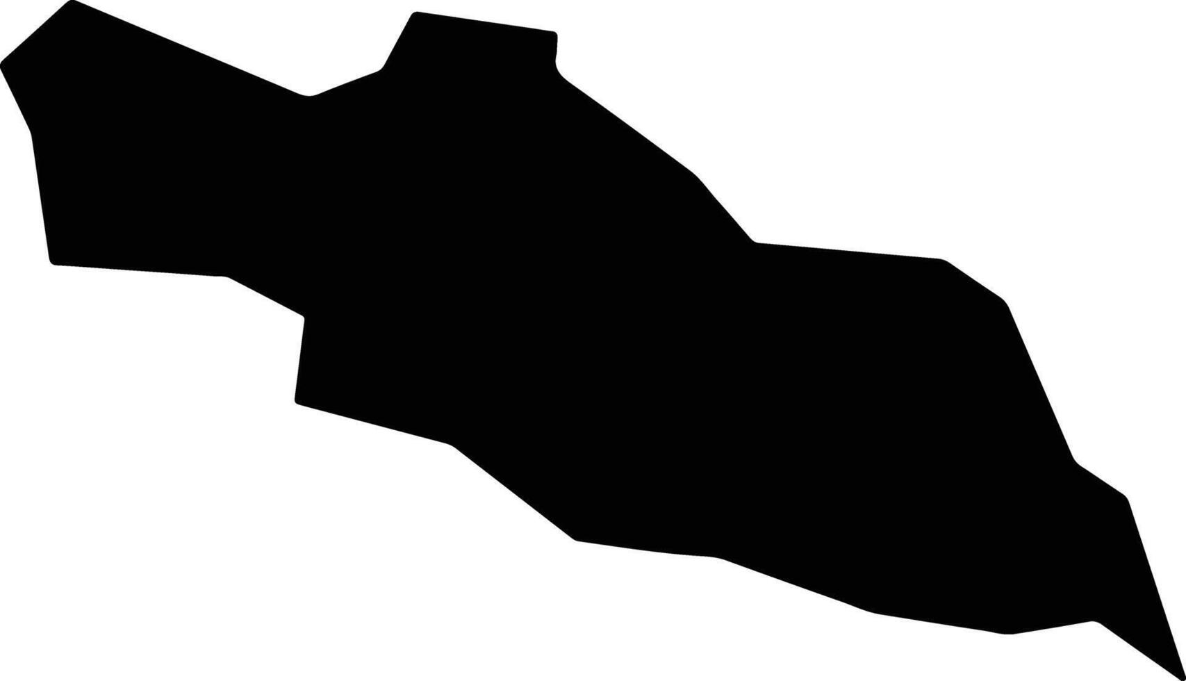 Hajigabul District Azerbaijan silhouette map vector