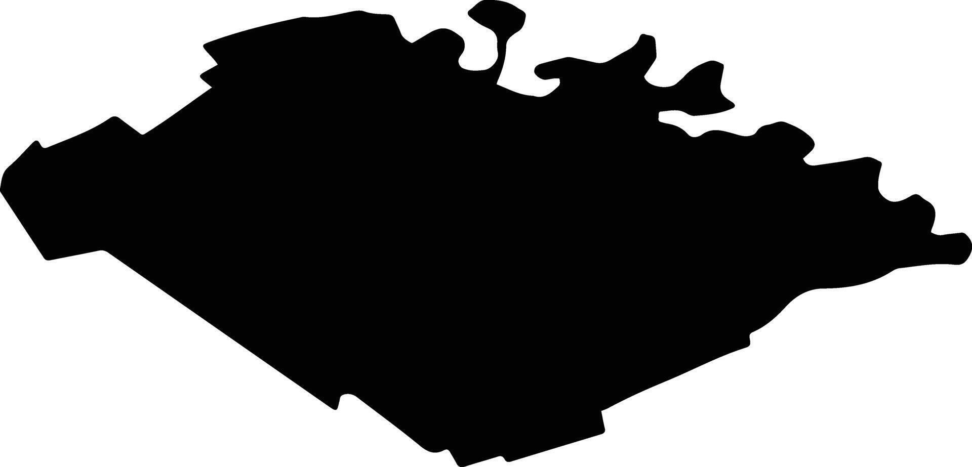 HALAUCESTI Romania silhouette map vector