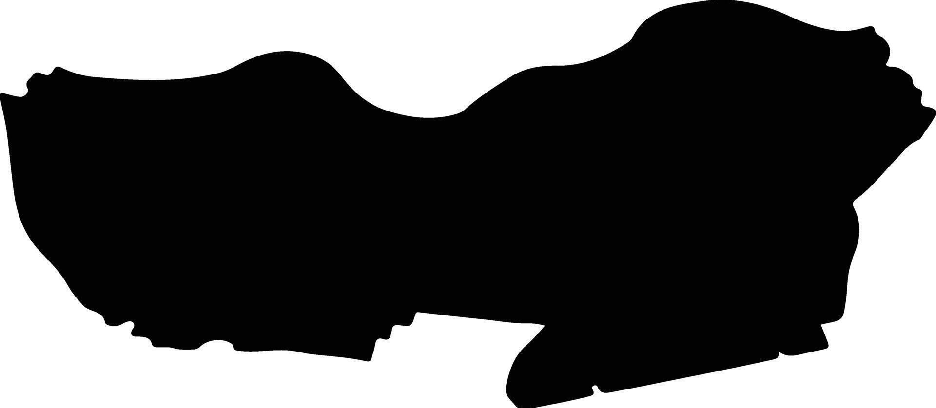 Halderberge Netherlands silhouette map vector