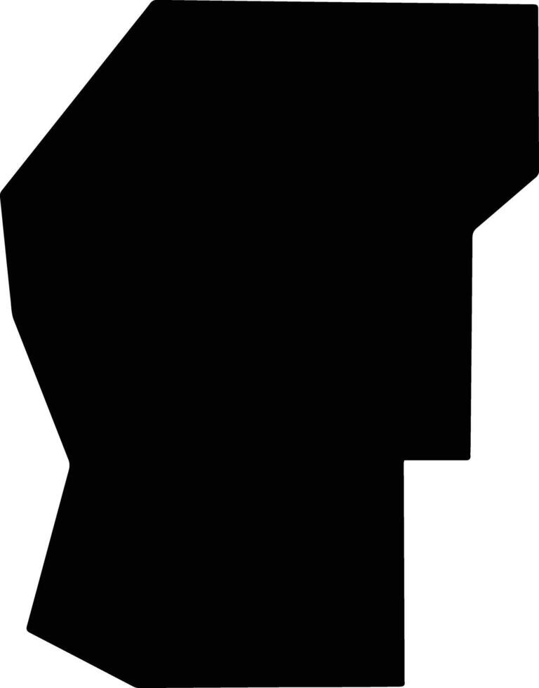 Hale United States silhouette map vector