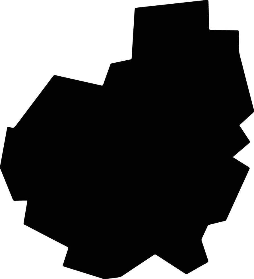 Half Way Tree Jamaica silhouette map vector