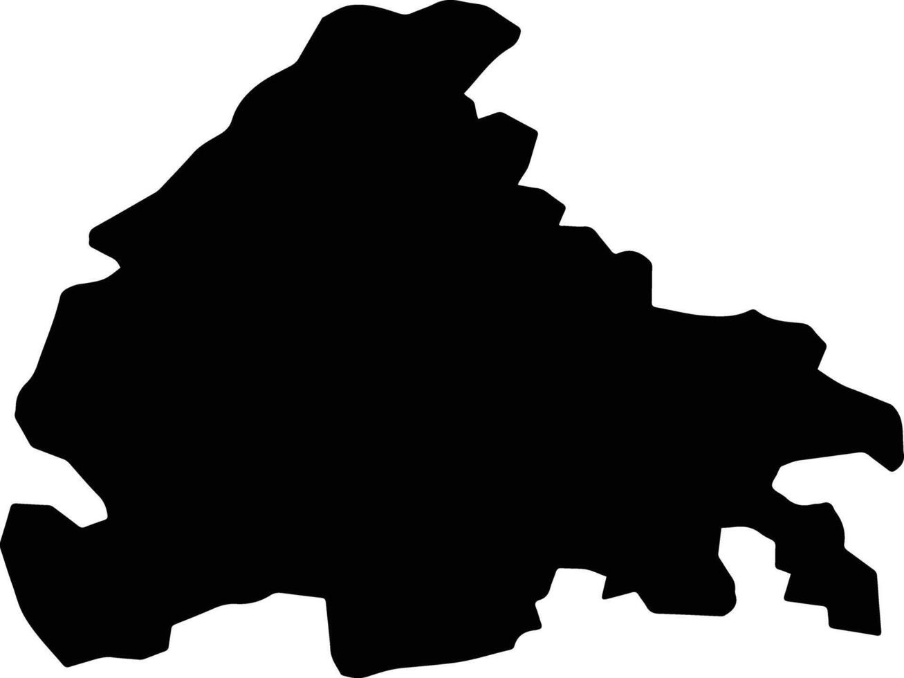 Halfeti Turkey silhouette map vector