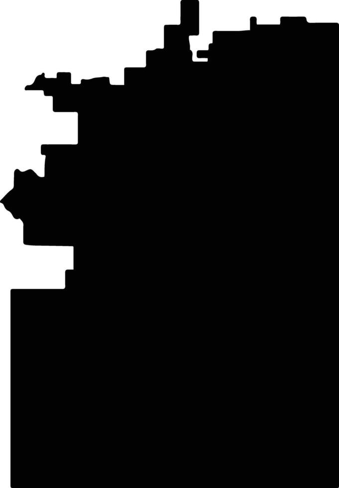 Halls Creek Australia silhouette map vector