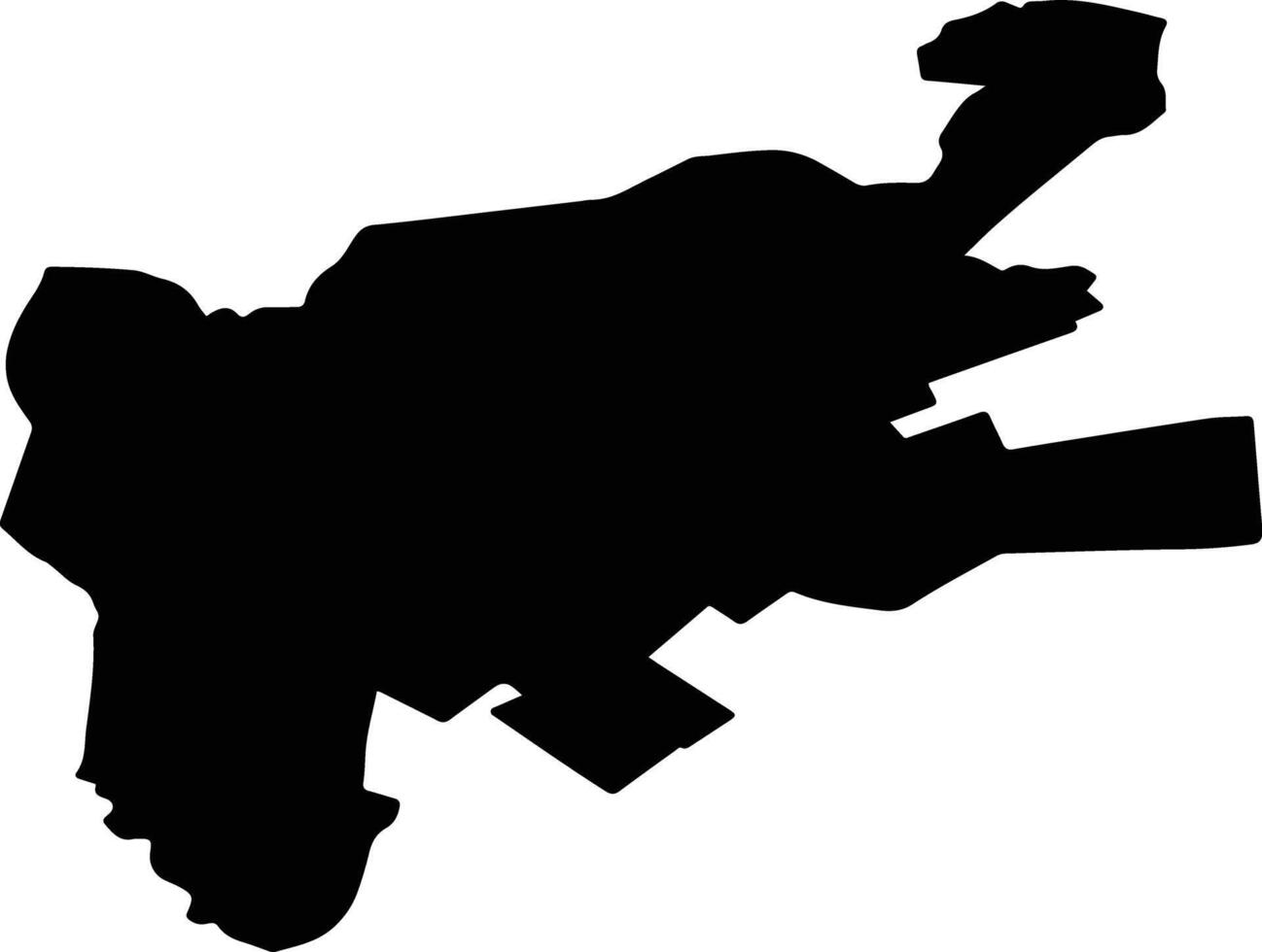HALMEU Romania silhouette map vector