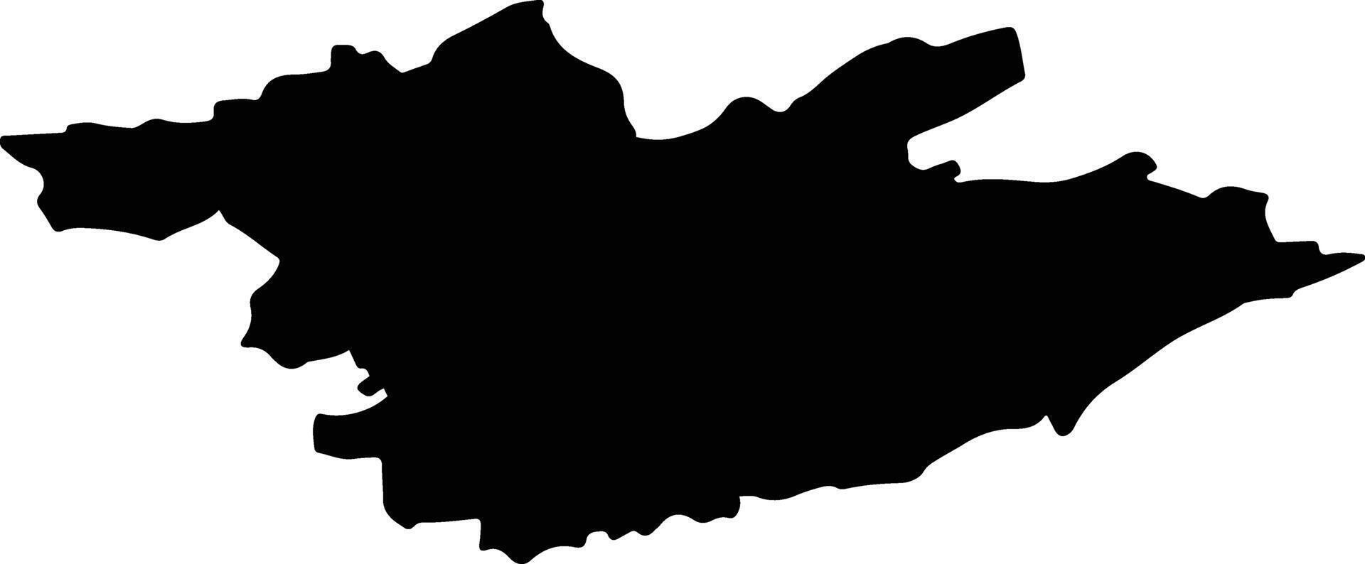HALMASD Romania silhouette map vector