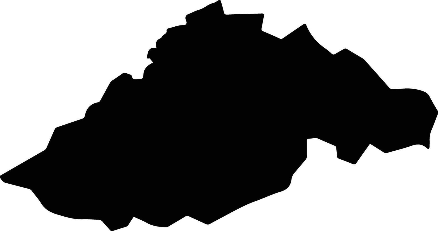 Hamada Japan silhouette map vector