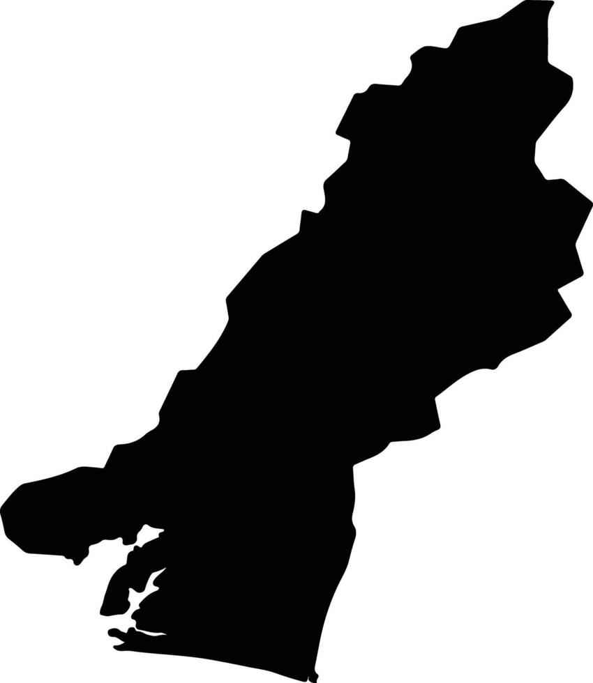Hamamatsu Japan silhouette map vector