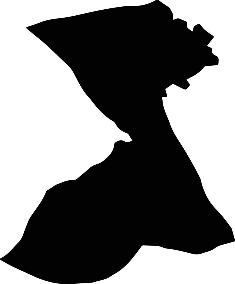 Hamidieh Iran silhouette map vector
