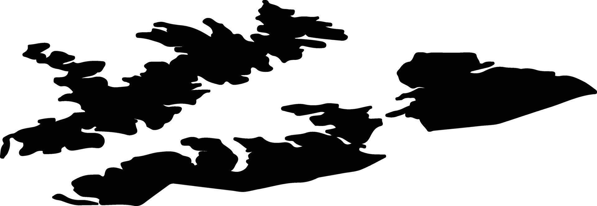 Hammerfest nor Norway silhouette map vector