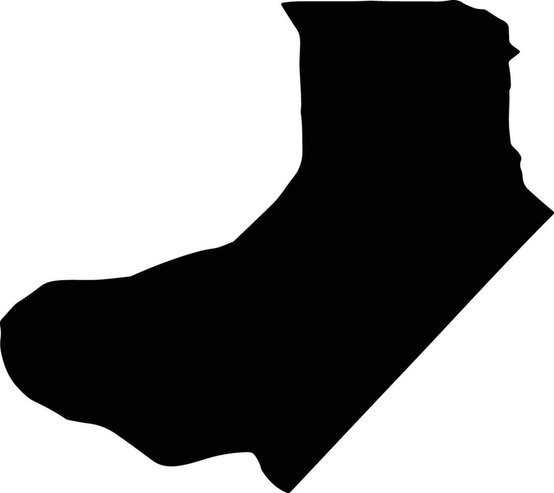 Hamun Iran silhouette map vector