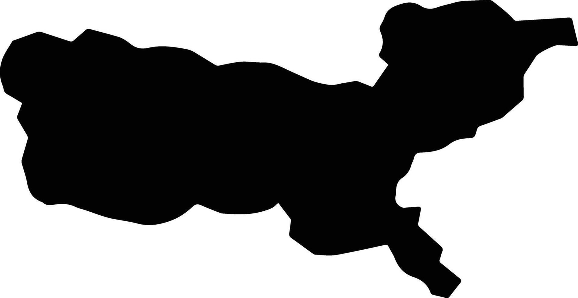 Hanamaki Japan silhouette map vector