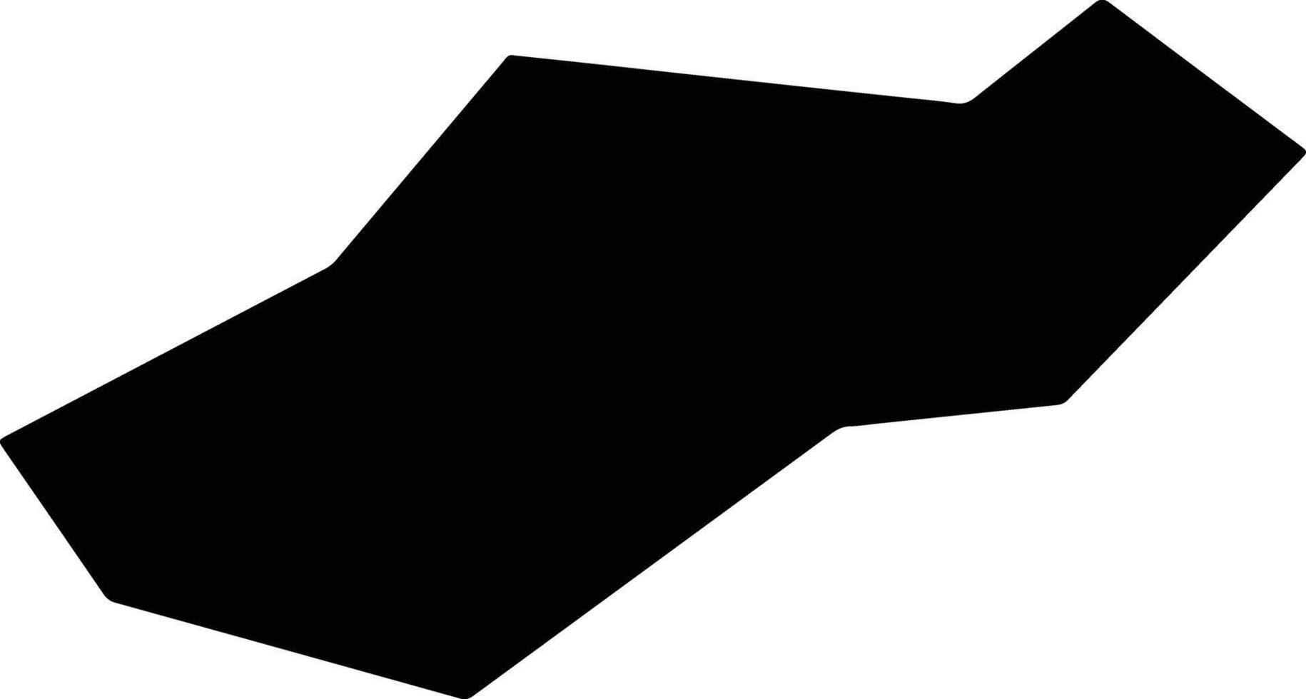 Hangu Pakistan silhouette map vector