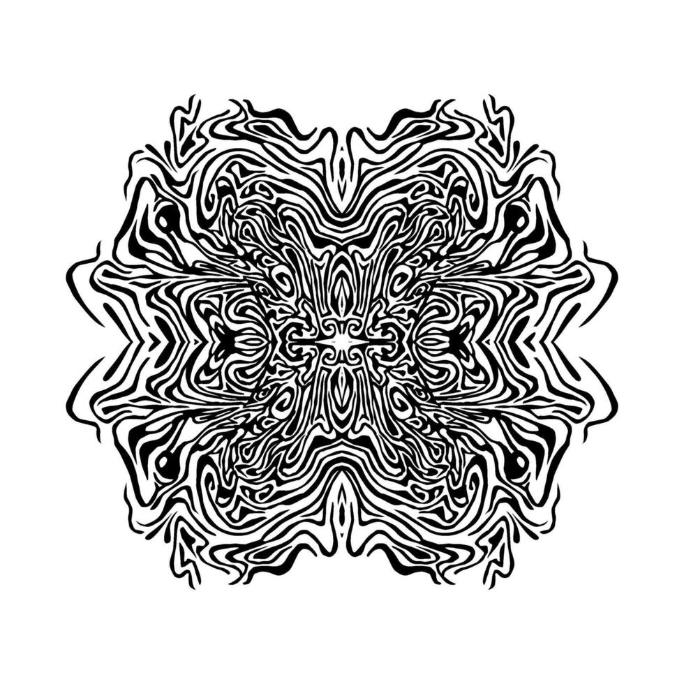 Expression of the Abstract Shape, Inspired by Marble in Black White Style vector