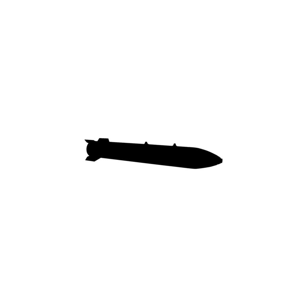 Atomic Bomb Silhouette, can use for Art Illustration, Icon, Symbol, Pictogram, etc. Flat and Editable vector