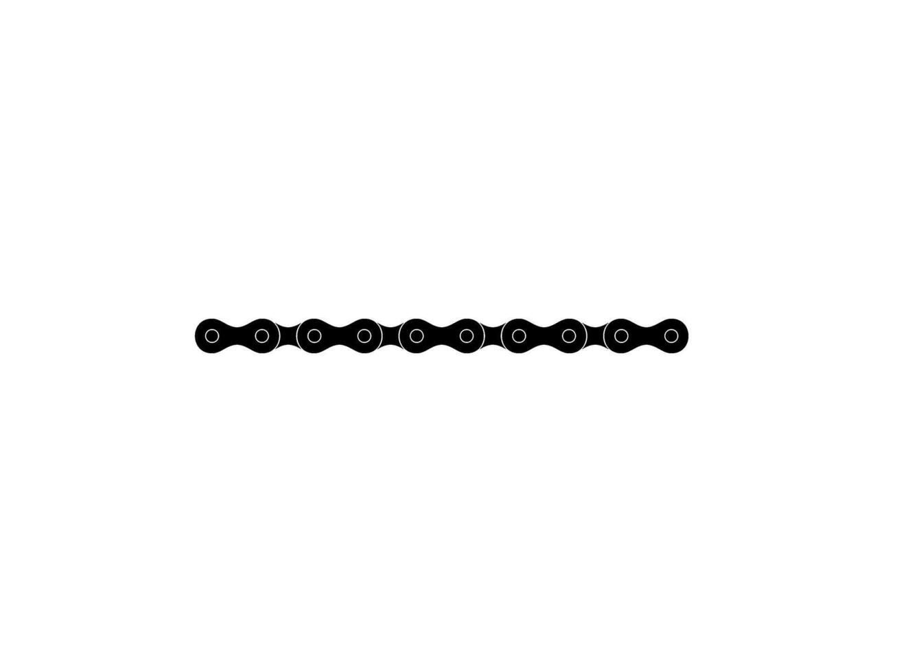 Silhouette of the Chain for Motorcycle, Bike or Bicycle, Machinery, for Art Illustration, Logo Type, Pictogram, Website, etc. Editable vector