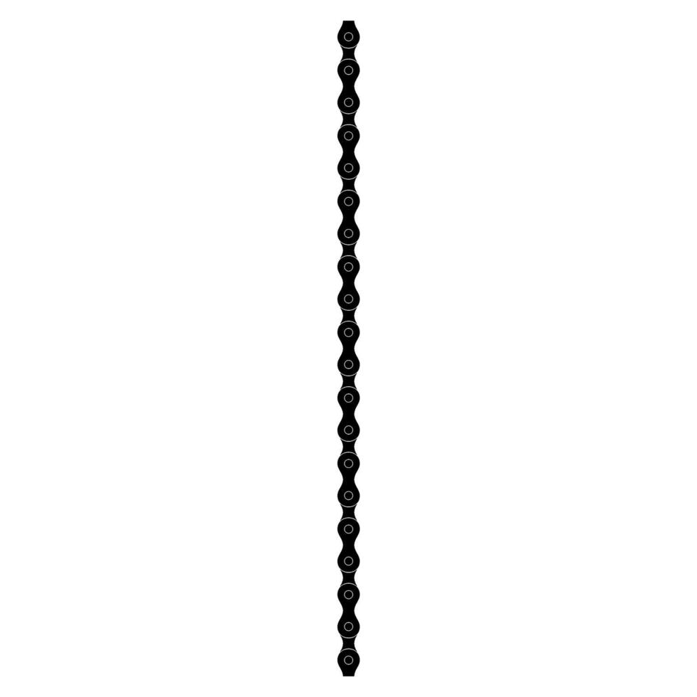 Silhouette of the Chain for Motorcycle, Bike or Bicycle, Machinery, for Art Illustration, Logo Type, Pictogram, Website, etc. Flat Style vector
